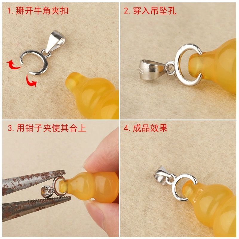 Dưa Kẹp Khóa Ngọc Hạt Passepartout, Phù Hợp Cho Mặt Dây Chuyền Và Khuyên Mũi Tự Làm