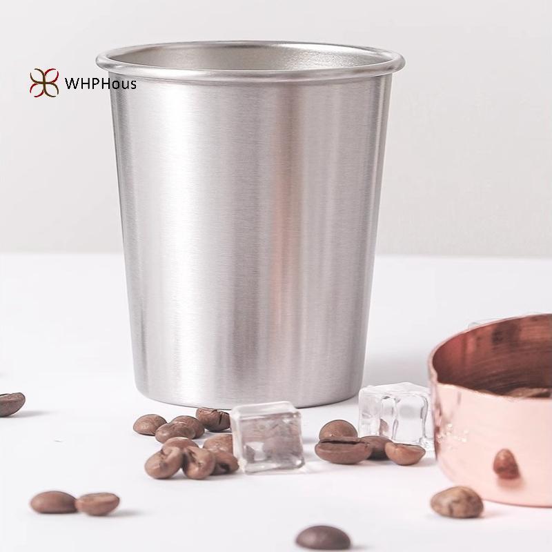 < WHPHous-t > Cốc uống nước lạnh bằng thép không gỉ, cốc nước bằng thép không gỉ, không dễ vỡ, có thể ổn định, có thể tái sử dụng, thích hợp cho trẻ em Trave Nice