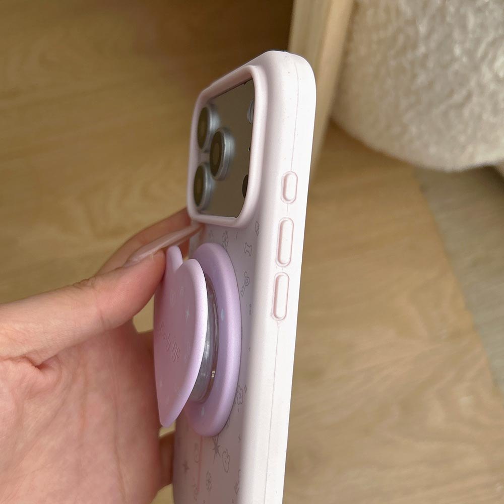 Vỏ TPU Tương Thích Với iPhone 13 14 14Pro 14ProMax 15 15Pro 15ProMax 16 16Pro 16ProMax 17 17Pro 17ProMax Ốp Nam Châm Họa Tiết Thỏ Ngôi Sao