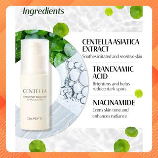 [Mẫu Mới] Dr.pepti Centella - Bộ làm sạch dưỡng da Nước Hoa Hồng Dưỡng Da 180ml, Tinh Chất Trắng Da Dark Spot 30ml...