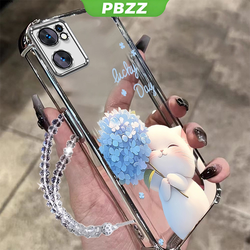 Ốp Lưng Cho oppo reno 7 5g oppo reno 7 4g Vỏ Điện Thoại Vỏ Mềm Silicon Chống Sốc Thiết Kế Mới Thẩm Mỹ Trong Suốt Hoạt Hình Vòng Tay Mèo Cho Bé Gái SJSLLSHM01