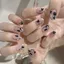 AFTEROF Chấm Bi Lấp Lánh Trang Trí Móng Tay Nghệ Thuật, Phụ Kiện Móng Tay Lấp Lánh 6 Lưới Nhiều Màu Sắc, Y2K Tối Giản DIY Móng Tay Quyến Rũ Salon Móng Tay