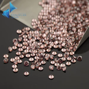 Đá Rhodolite và CZ 5A màu tròn cắt 1.0mm ~ 3.0mm cho trang sức DIY