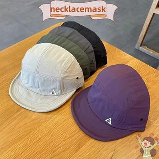 CLKLACEMASK Nắp Mỏ Vịt, Vành Ngắn Có Thể Điều Chỉnh Mũ Bóng Chày, Thời Trang Chống Nắng Mũ Cắm Trại Nhanh Khô Nam Nữ