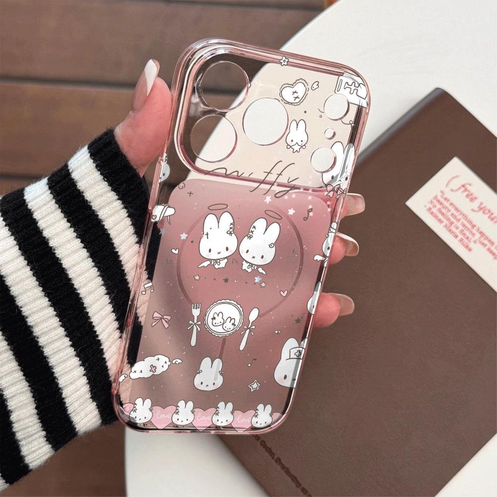 Thỏ hình  vẽ đườ nétVỏ bảo vệ Corning phù hợp cho điện đường noại iPhone 16/17 Pro Max,