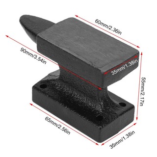 THEHOMECO Sừng đe, Khối băng ghế giả mạo di động, Dụng cụ làm đồ trang sức bằng sắt ổn định Mini chắc chắn Làm đồ trang sức, Dập kim loại, thợ rèn, thợ rèn
