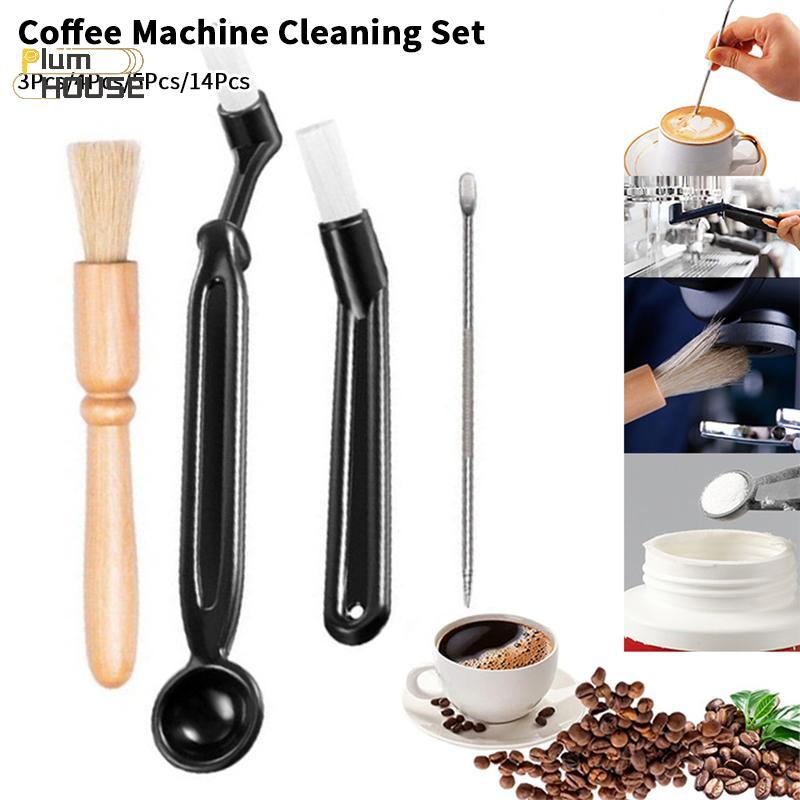 PlumHOUSE 4 Chiếc Máy Pha Cà Phê Làm Sạch Bàn Chải Máy Xay Cà Phê Cho Máy Pha Cà Phê Espresso Đầu Nhóm Pha Bàn Chải Vệ Sinh VN