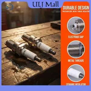 Bugi ULJ F6RTC cho động cơ 50cc 70cc 90cc 110cc Partpatible với xe máy PW50 PW80 PW60 LT50 Nâng cấp đáng tin cậy.