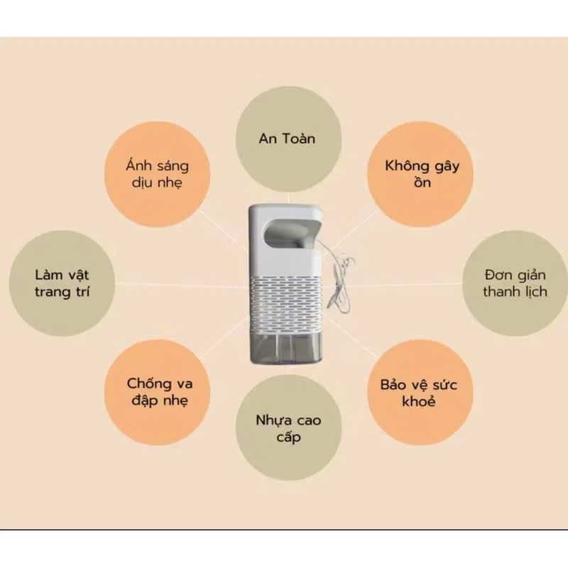 Đèn Bắt Muỗi Kiêm Đèn Ngủ  Cổng  USB An Toàn Tiết Kiệm Điện Đa Năng Diệt Côn Trùng Trong Phòng Ngủ