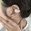 Đôi Cánh Thiên Thần Trắng, Vòng Tai Bông Đơn Giản Độc Đáo, Phụ Kiện Thời Trang Cho Nữ