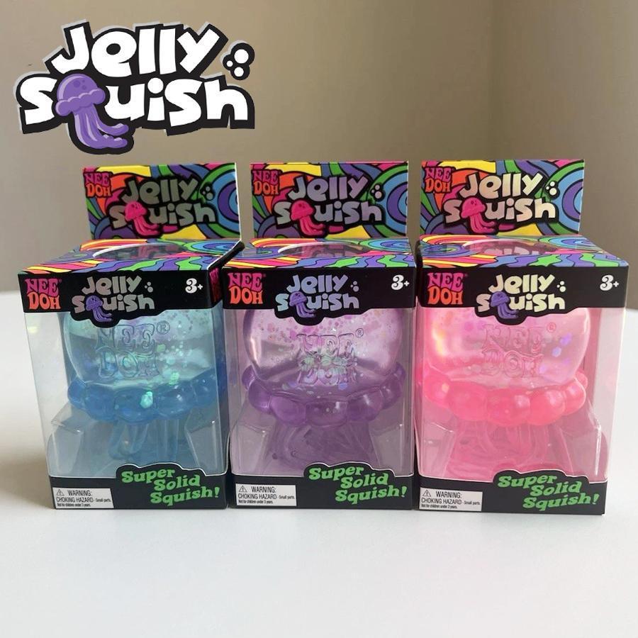 Schylling Nee Doh Jelly Squish Xanh Lấp Lánh Tím Hồng Squishy Thạch Sứa Đồ Chơi Cảm Giác Bóp Giảm Căng Thẳng saixit2vn