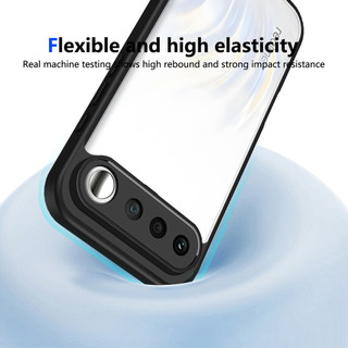 Dành Cho Realme 16 5G Ốp điện thoại Cứng Aryclic Trong Suốt Khung Silicon Mềm Chống Rơi Mỏng Bao