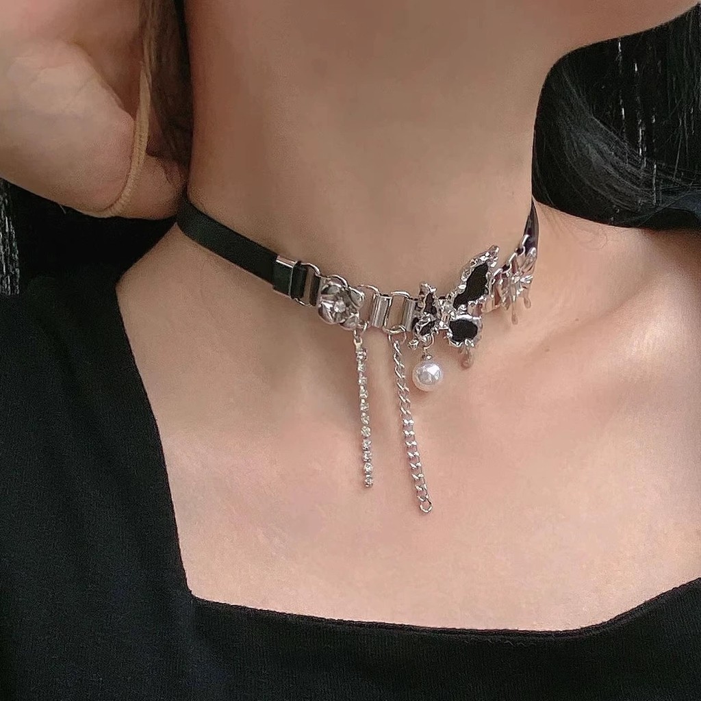 Pure Desire Chocker Da Phong Cách Tối Punk Rock Cho Nữ