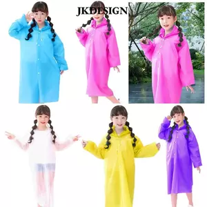 Áo mưa trẻ em JKDESIGN, Áo mưa không dùng một lần EVA, Áo mưa một mảnh chống thấm nước làm dày tiện lợi sáng tạo ngoài trời