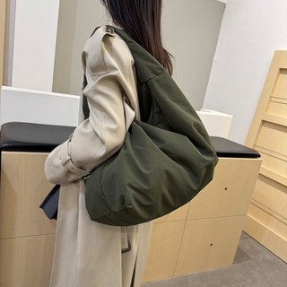 Túi đeo vai Nylon PENTAXZR, Túi Tote công suất lớn bằng vải phong cách Nhật Bản, Túi đựng đồ nhiều túi Polyester màu trơn phù hợp