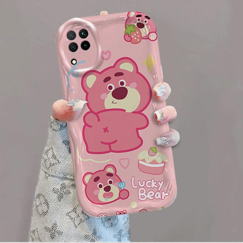 Ốp Silicon Hoạt Hình Cho Samsung A12 A22 4G M12 3D Thẩm Mỹ Mềm Ốp lưng Winnie the Pooh Lotso Bear Ốp Lưng Chống Sốc