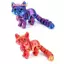 Mèo in hình 3D khớp nối 12cm Đồ chơi động vật dễ thương Trang trí để giảm căng thẳng Trang trí máy tính để bàn Quà tặng Giáng sinh cho thú cưng