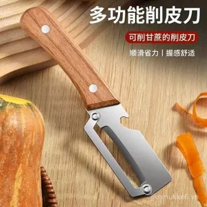 Gỗ Dày Tay Cầm Bằng Gỗ Peeler Trái Cây Bóc Khoai Tây Mùa Đông Dưa Rau diếp Đường mía Dụng Cụ Nhà Bếp Lột Dụng Cụ Tiện Dụng FQEP