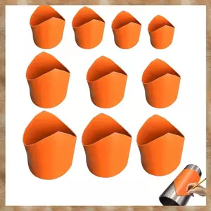 Bộ mẫu yên ống (20-200mm), 10 hướng dẫn cắt cách nhiệt cho ống kim loại, ống nước