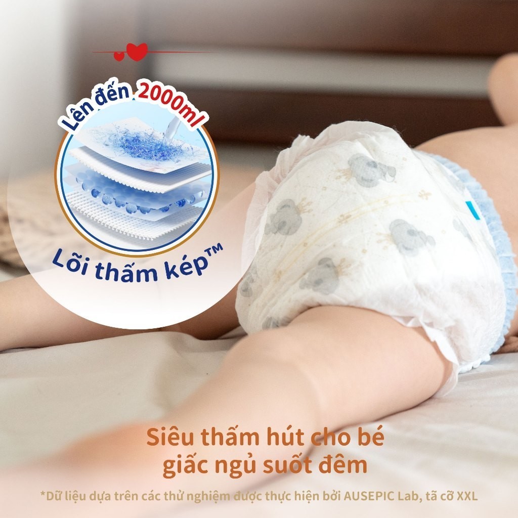 [Combo 3] Tã/Bỉm Quần Cao Cấp Aiwibi Chuyên Ban Đêm Ultimate Comfort - Gói Lớn M/L/XL/XXL