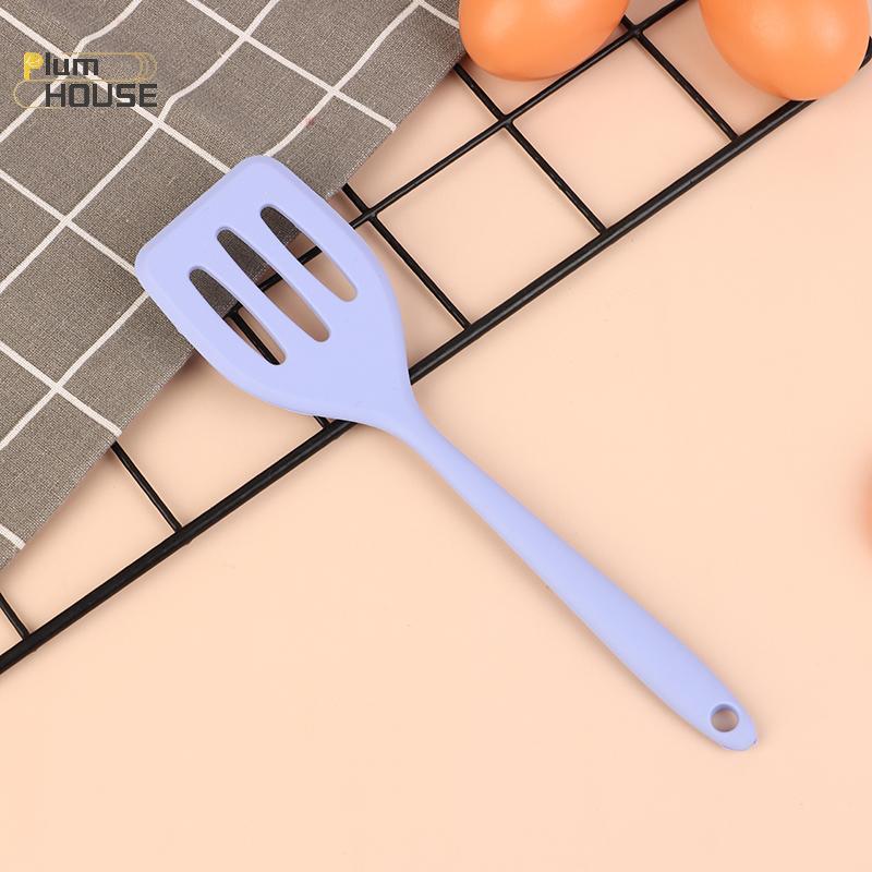 PlumHOUSE Xẻng silicon tích hợp nhỏ, dụng cụ nấu ăn nhà bếp cho bít tết, trứng, cá