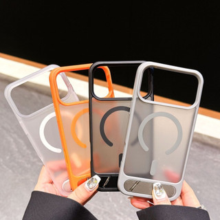 Ốp điện thoại chống sốc bằng kim loại từ tính mạnh mẽ cho iPhone 17 16 15 14 13 Pro Max Plus Vỏ PC cứng mờ