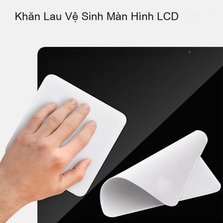 Khăn Vệ Sinh Màn Hình MacBook, iPad, Điện Thoại Cao Cấp - Khăn Microfiber Siêu Mềm, Làm Sạch An Toàn, Chống Trầy Xước