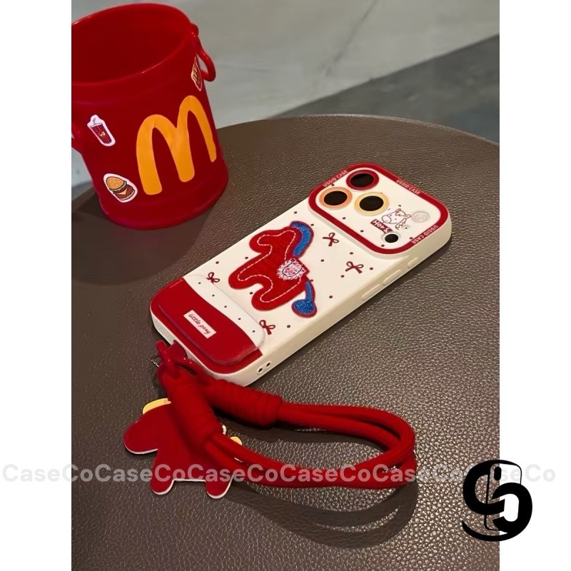 Ốp Lưng Cho Redmi 14C 12C 13C 12 13 9C NFC 9A Redmi Note 14 13 12 11 Pro Poco C75 Vỏ vòng tay ngựa đỏ năm mới