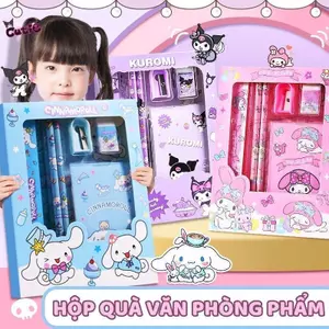 Văn phòng phẩm – Chuyên bút chì cho bé lớp 1, hộp quà sinh nhật cho bé gái in hình hoạt hình dễ thương, an toàn