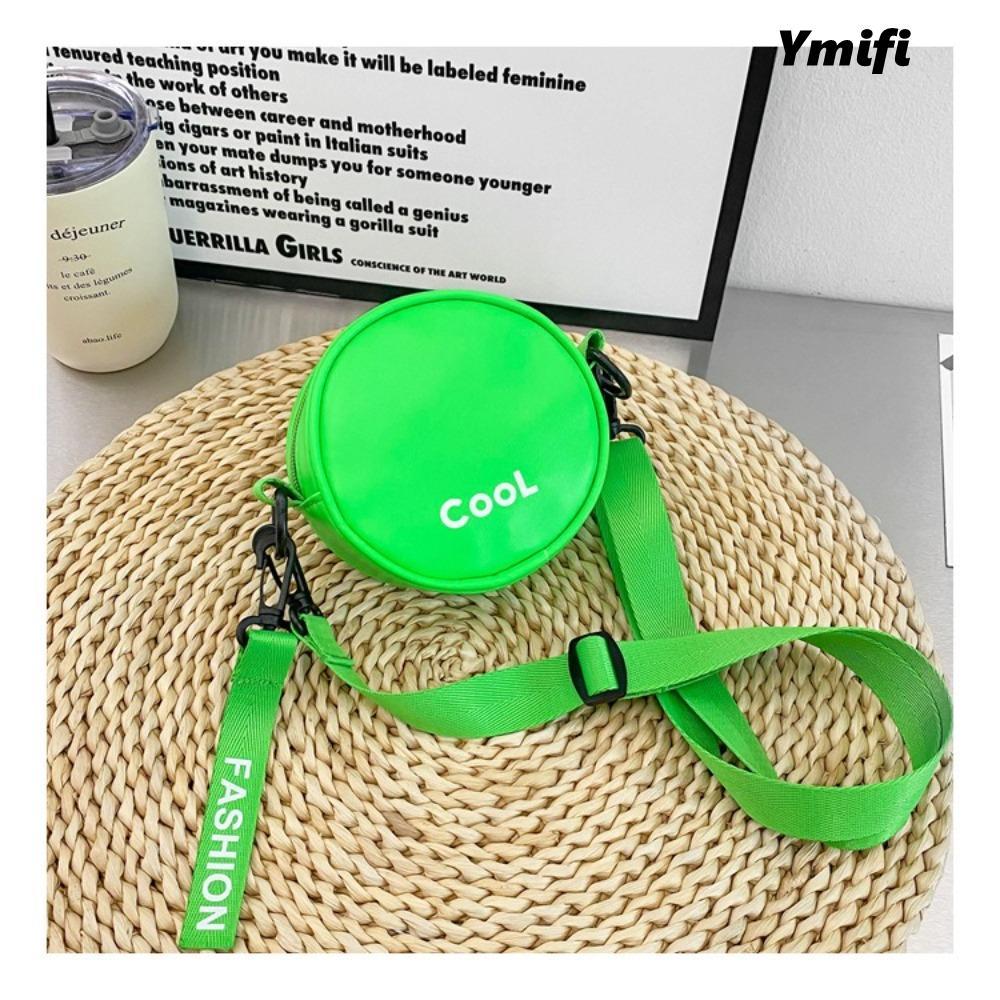 Túi đeo chéo trẻ em YMIFI, Túi đeo vai trẻ em Mini bền bỉ, Đồng xu hình tròn bằng da PU