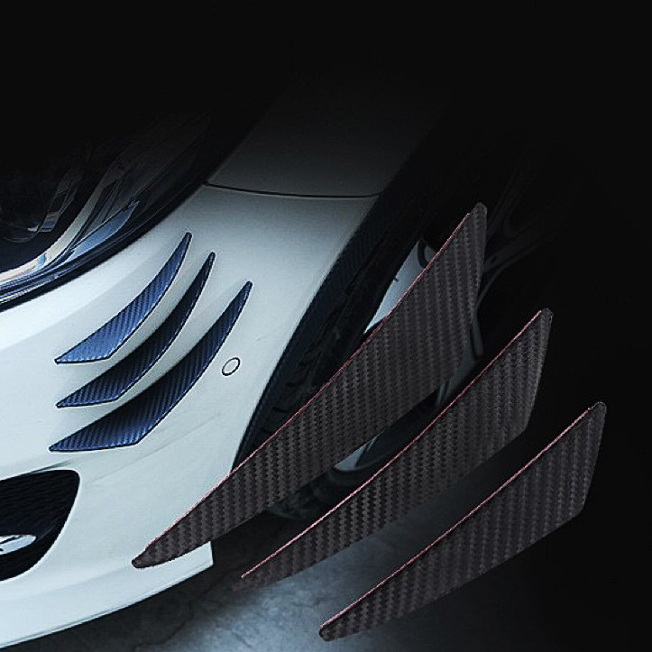 Bộ 6 Cánh lướt gió cản xe bằng sợi Carbon đa năng - Sửa đổi kiểu dáng tự động
