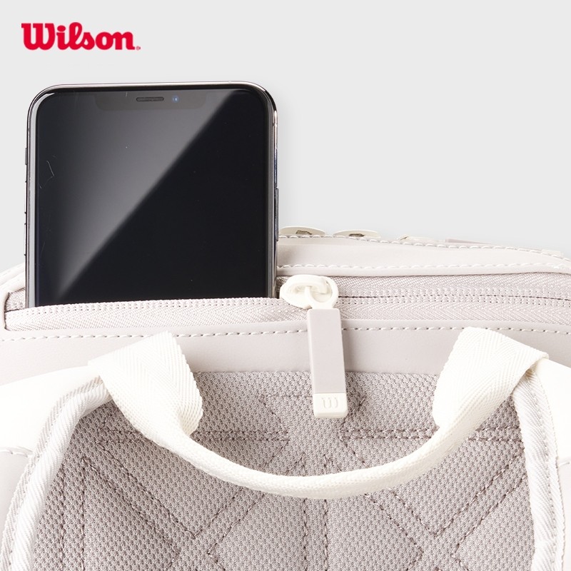 Wilson Roland Garros 2025 Backpack Cream/Clay Balo Đựng Vợt Tennis WR8042701