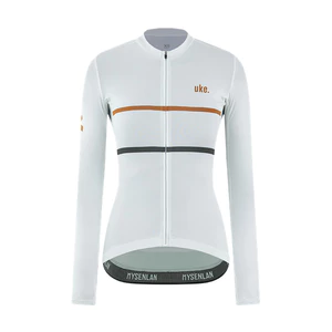 QLS002B - Áo Đạp Xe Nữ UKE Egret White