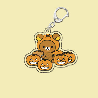 Rilakkuma Acrylic Keychains Anime Relax Bear Key Ring Student Backpack Pendant Bag Fashion Decor Kids Classic