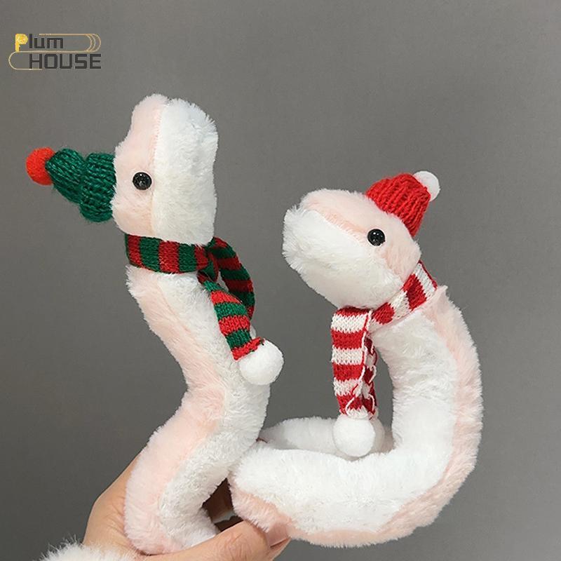 PlumHOUSE Dễ Thương Sáng Tạo Rắn Sang Trọng Đồ Chơi Hoạt Hình Nhỏ Hồng Rắn Mềm Nhồi Bông Búp Bê Dây Đeo Tay Phòng Trang Trí Năm Mới Linh Vật Trang Trí Quà Tặng VN