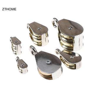 ZTHOME 36 / 52 / 75mm Kim loại sheave hợp kim kẽm ròng rọc mini ròng rọc đơn / đôi cho diy HOT
