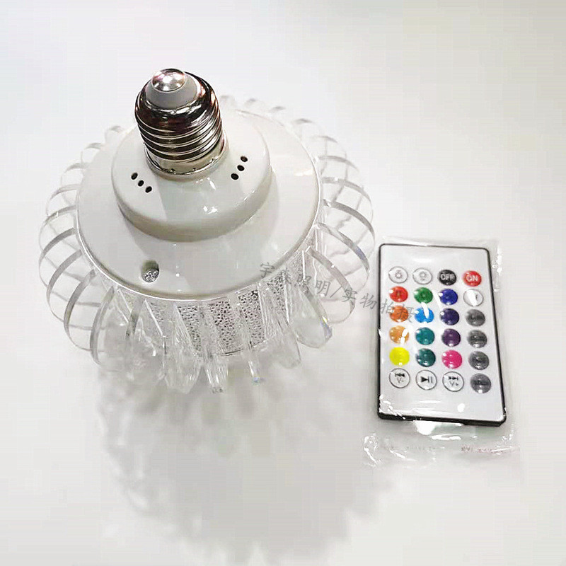 Bóng đèn LED âm nhạc nhiều màu sắc, đổi màu, điều khiển từ xa, ánh sáng sân khấu