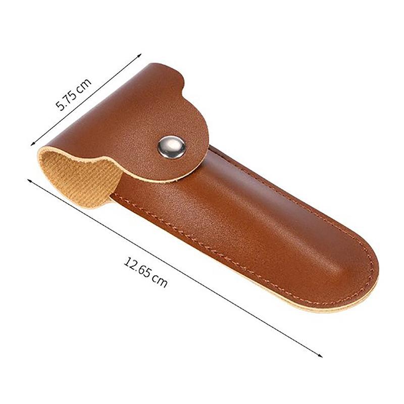 Newsmallbrains Razor Case Du Lịch Dao Cạo Giá Đỡ Dành Cho Hướng Dẫn Sử Dụng Hai Cạnh An Toàn Dao Cạo Da Di Động Hộp Đựng Du Lịch NSB