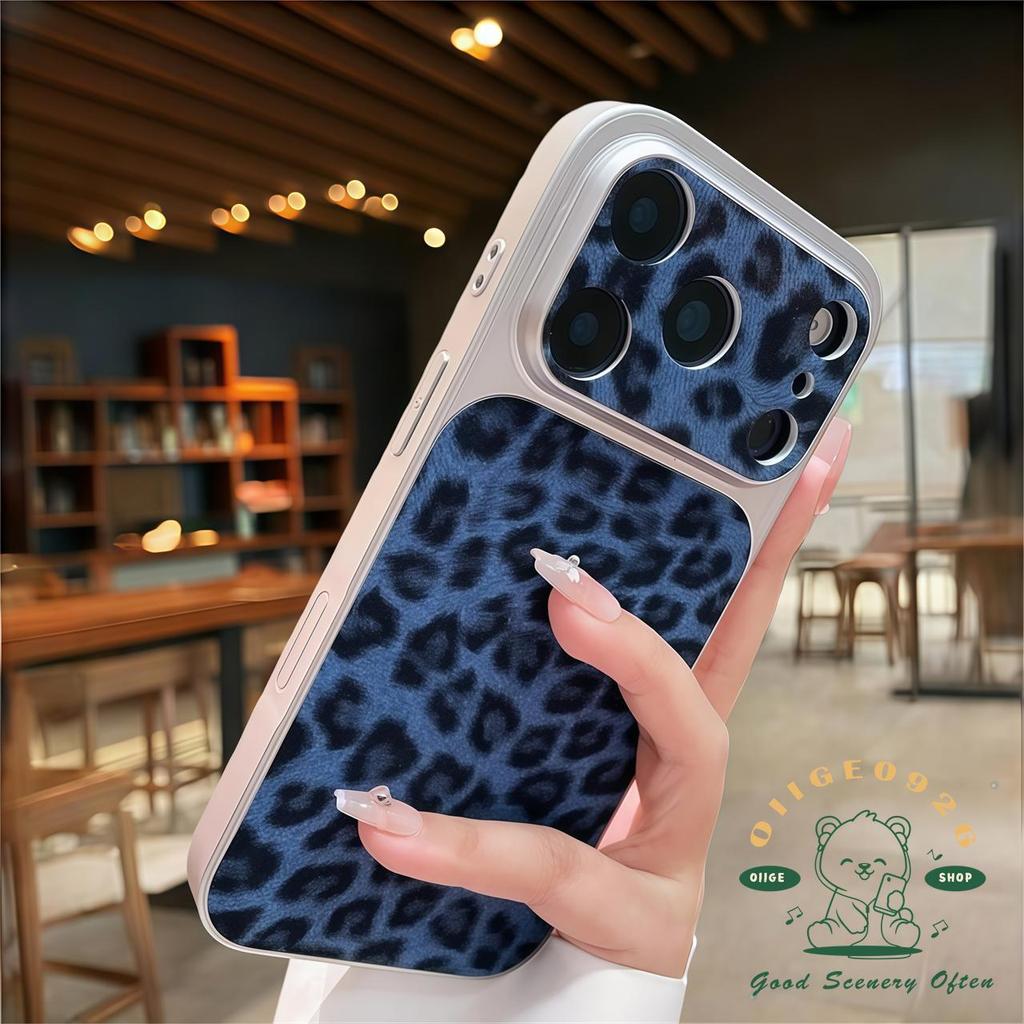 【 Ốp lưng iPhone17 】 Túi khí chống rơi in hình da báo Vỏ điện thoại iphone17 Pro Max 16 15 14 13 12 cho vỏ iPhone Vỏ mềm silicon TPU chống sốc