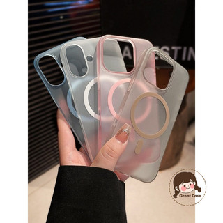 Ốp điện thoại từ tính Ice Mist sang trọng cho Huawei Nova 13 12 11 10 9 8 7 Pro SE 5G 4G Vỏ cảm giác da mờ đơn giản dành cho doanh nghiệp Vỏ PC cứng trong suốt Bao gồm tất cả ốp lưng chống sốc