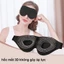 HomeyShop-Bịt mắt ngủ 3D cao cấp, thiết kế chắn sáng 100%,chất liệu mềm thoáng khí,Dây đeo vai có thể điều chỉnh