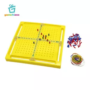 Gamchiano Gỗ Geoboards Xy Trục Trẻ Em Công Cụ Giảng Dạy Toán Cho Trẻ Tập Đi Trẻ Em
