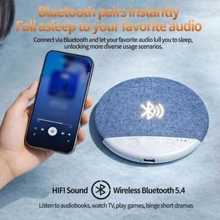 LILYES Dưới Gối Loa Bluetooth, Máy Âm Thanh Mini Bluetooth 5.4, Máy Nghe Nhạc Kết Nối Không Dây Siêu Mỏng Tắt Thời Gian Loa Ngủ Ngủ Giấc Ngủ Tốt Hơn