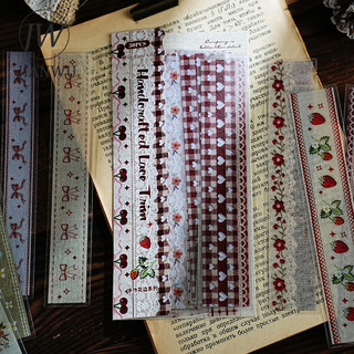 JIANWU Handmade Ren Bộ Sưu Tập Series Vintage Ren Hoa Phong Cảnh Chất Liệu Cắt Dán PET Nhãn Dán Sáng Tạo Tạp Chí Văn Phòng Phẩm