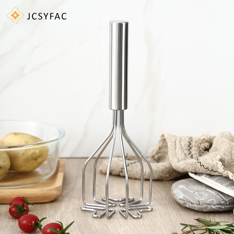 JCSYFAC Nhà Bếp Máy Nghiền Khoai Tây Dụng Cụ Inox Khoai Tây Masher Hướng Dẫn Sử Dụng Trái Cây Rau Áp Lực Bùn Máy Nhà Bếp Máy Nghiền Thực Phẩm Mới
