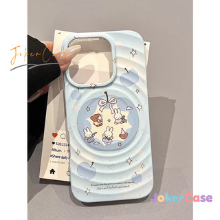 Ốp Lưng Cho IPhone 16 11 13 17 15 12 14 Pro Max 16 7 15 8 Plus X XR XS MAX 17AIR Vỏ nam châm sóng động vật ngọt ngào