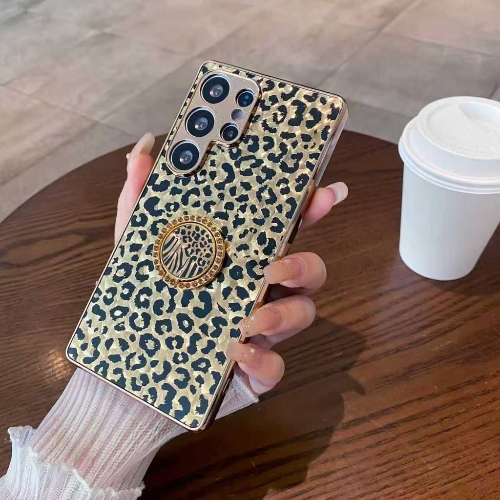 Cao Cấp Sang Trọng Có Giá Đỡ Ốp Lưng Điện Thoại Di Động Cho Huawei PURA70 P60 P70 P80 PRO P70U P80U MATE 50 60 70 80 PRO Thiết Kế Họa Tiết Họa Tiết Da Báo Độc Đáo Sang Trọng