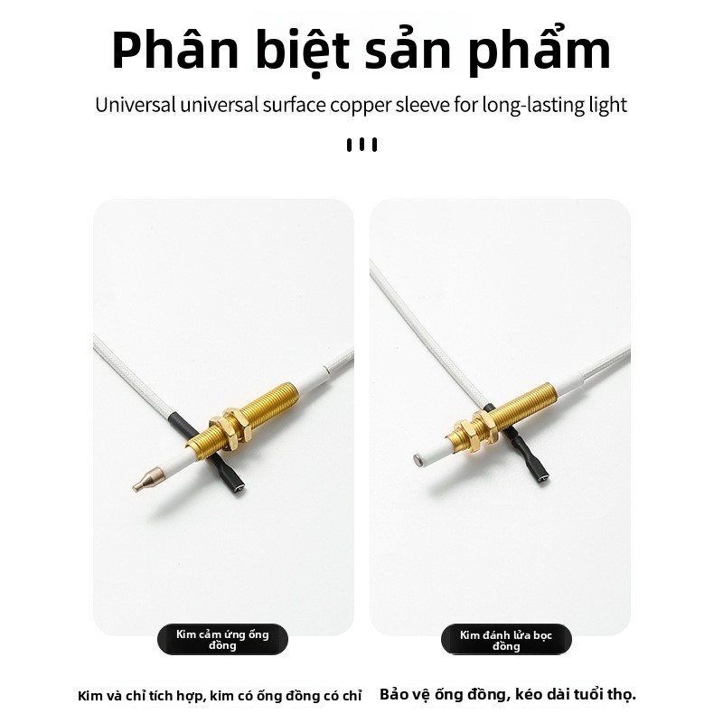 Kim đánh lửa xung đa năng có dây khí hóa lỏng Cảm biến đánh lửa bằng gốm Kim nhúng Bếp gas Phụ kiện AG6E