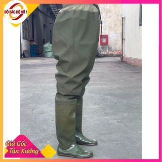 Quần ủng lội nước siêu bền chất liệu cao su dày hai lớp TÀU NÂU ủng bảo hộ lao động,ủng câu cá hàng SỊN dobaohoso1