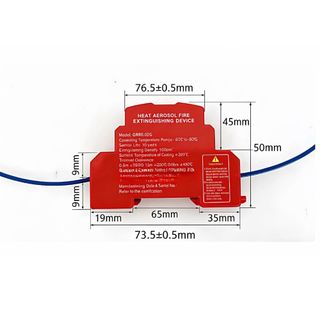 Thiết bị chống cháy LUMELAMP, Bình chữa cháy tự động gia đình DIN Rail, Thiết kế hai dòng Thiết bị chữa cháy không ô nhiễm